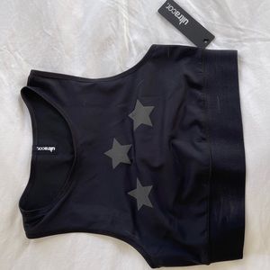 Ultracor Black Star Bra / Croptop, NWT